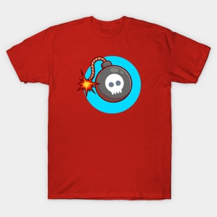 Bomb Cartoon Vector Icon Illustration T-Shirt